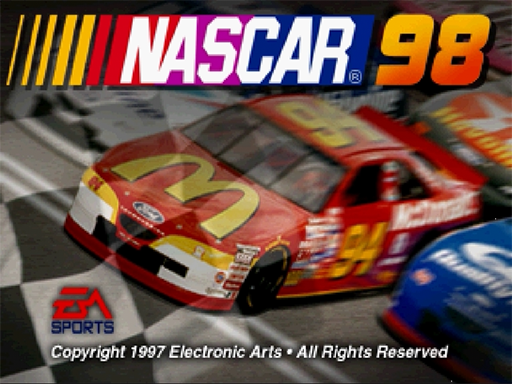NASCAR 98 title screen for Sega Saturn